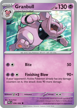 Pokémon TCG Granbull – PFL 038 Uncommon Regular – EN