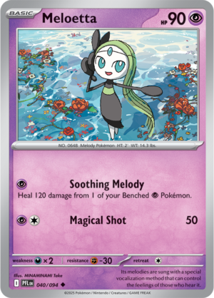 Pokémon TCG Meloetta – PFL 040 Uncommon Regular – EN