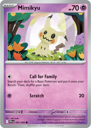 Pokémon TCG Mimikyu – PFL 042 Common Regular – EN