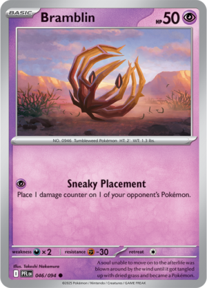 Pokémon TCG Bramblin – PFL 046 Common Regular – EN