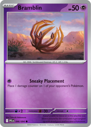 Pokémon TCG Bramblin – PFL 046 Common Reverse Holofoil – EN