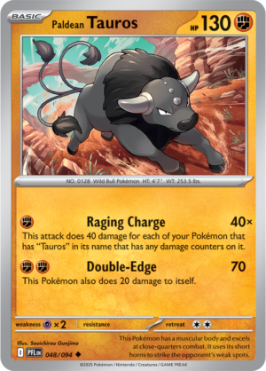 Pokémon TCG Paldean Tauros – PFL 048 Uncommon Regular – EN