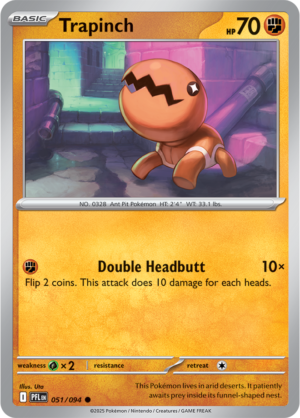 Pokémon TCG Trapinch – PFL 051 Common Regular – EN