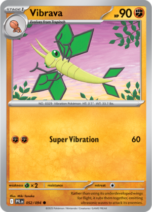 Pokémon TCG Vibrava – PFL 052 Common Regular – EN