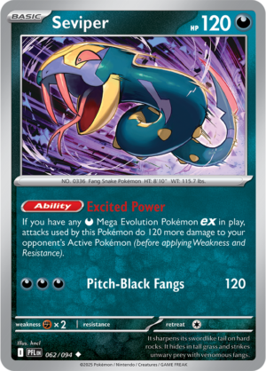 Pokémon TCG Seviper – PFL 062 Uncommon Regular – EN