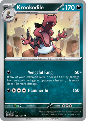 Pokémon TCG Krookodile – PFL 066 Uncommon Regular – EN