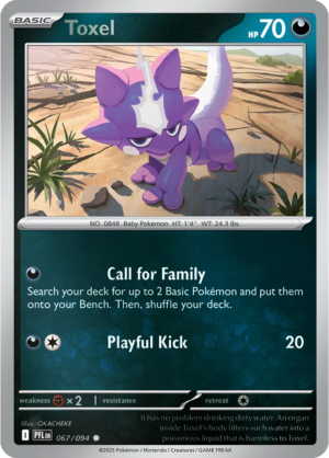 Pokémon TCG Toxel – PFL 067 Common Reverse Holofoil – EN