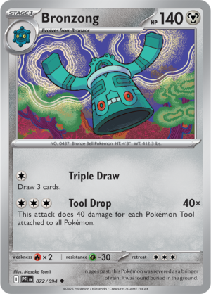 Pokémon TCG Bronzong – PFL 072 Uncommon Regular – EN