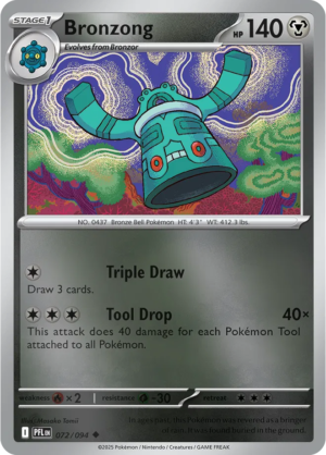 Pokémon TCG Bronzong – PFL 072 Uncommon Reverse Holofoil – EN
