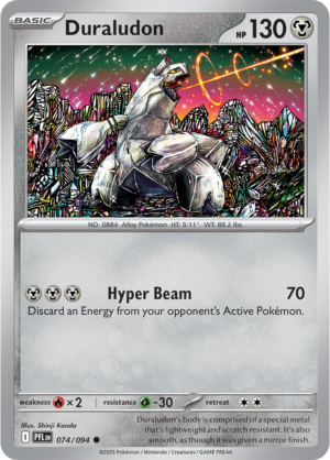 Pokémon TCG Duraludon – PFL 074 Common Regular – EN
