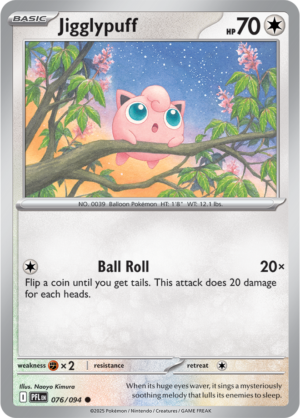 Pokémon TCG Jigglypuff – PFL 076 Common Regular – EN