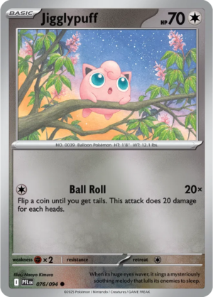 Pokémon TCG Jigglypuff – PFL 076 Common Reverse Holofoil – EN