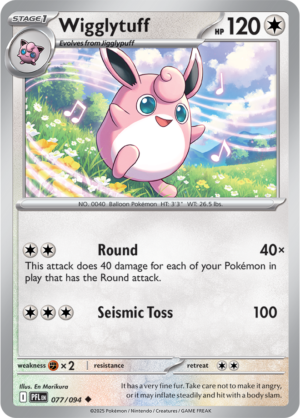 Pokémon TCG Wigglytuff – PFL 077 Uncommon Regular – EN