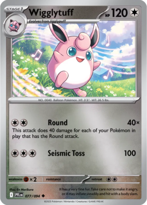 Pokémon TCG Wigglytuff – PFL 077 Uncommon Reverse Holofoil – EN