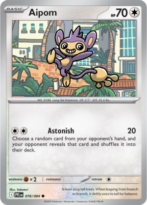 Pokémon TCG Aipom – PFL 078 Common Regular – EN