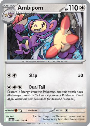 Pokémon TCG Ambipom – PFL 079 Rare Holofoil – EN