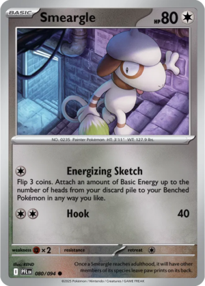 Pokémon TCG Smeargle – PFL 080 Common Reverse Holofoil – EN