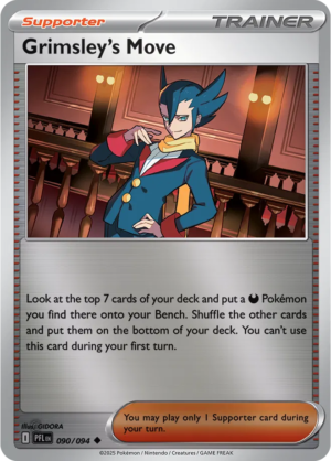 Pokémon TCG Grimsley's Move – PFL 090 Uncommon Reverse Holofoil – EN