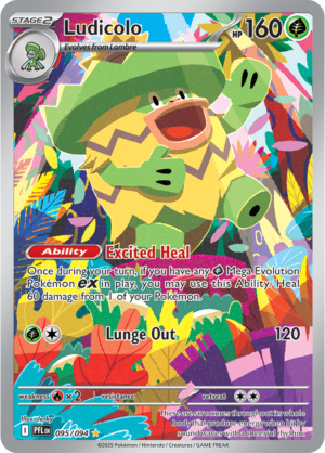 Pokémon TCG Ludicolo – PFL 095 Illustration Rare Holofoil – EN