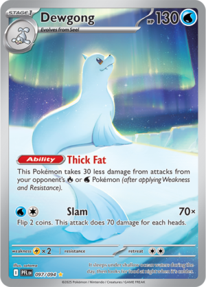 Pokémon TCG Dewgong – PFL 097 Illustration Rare Holofoil – EN