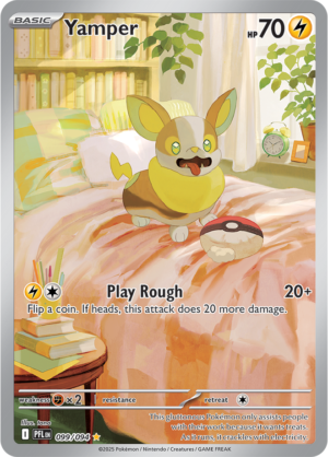 Pokémon TCG Yamper – PFL 099 Illustration Rare Holofoil – EN