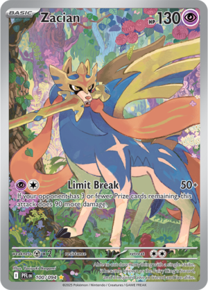 Pokémon TCG Zacian – PFL 100 Illustration Rare Holofoil – EN