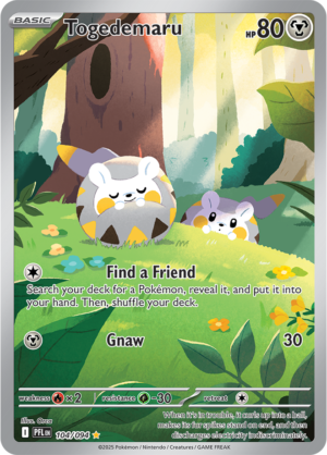 Pokémon TCG Togedemaru – PFL 104 Illustration Rare Holofoil – EN