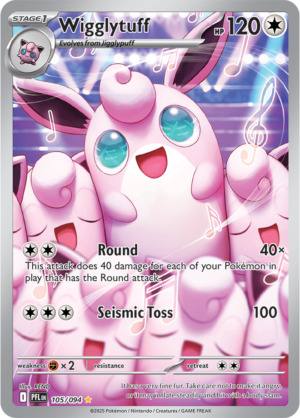 Pokémon TCG Wigglytuff – PFL 105 Illustration Rare Holofoil – EN