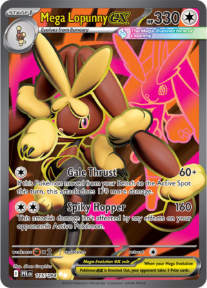 Pokémon TCG Mega Lopunny ex – PFL 115 Ultra Rare Holofoil – EN