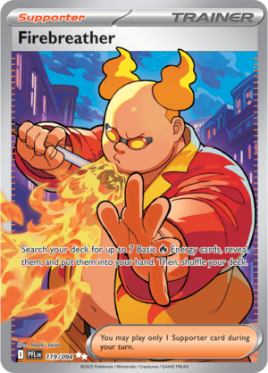 Pokémon TCG Firebreather – PFL 119 Ultra Rare Holofoil – EN
