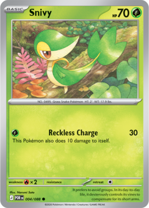 Pokémon TCG Snivy – POR 004 Common Regular – EN