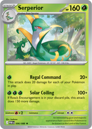 Pokémon TCG Serperior – POR 006 Rare Holofoil – EN
