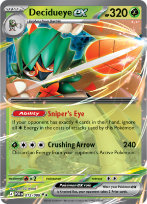 Pokémon TCG Decidueye ex – POR 012 Double Rare Holofoil – EN