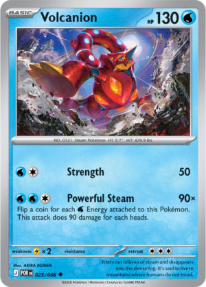 Pokémon TCG Volcanion – POR 025 Uncommon Regular – EN