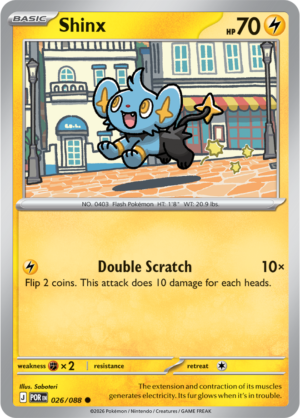 Pokémon TCG Shinx – POR 026 Common Regular – EN