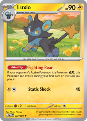 Pokémon TCG Luxio – POR 027 Uncommon Regular – EN