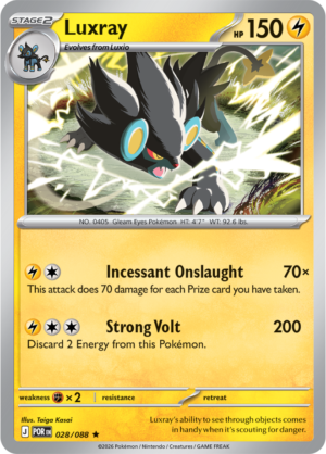 Pokémon TCG Luxray – POR 028 Rare Holofoil – EN