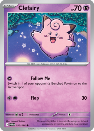 Pokémon TCG Clefairy – POR 030 Common Regular – EN