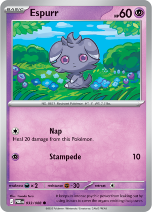 Pokémon TCG Espurr – POR 033 Common Regular – EN