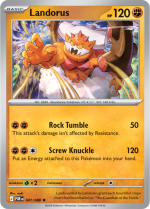 Pokémon TCG Landorus – POR 041 Rare Holofoil – EN