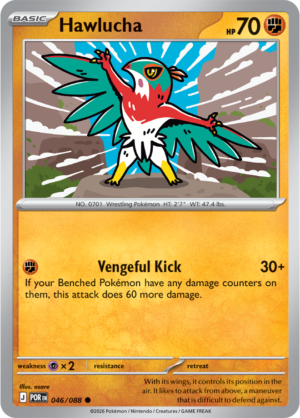 Pokémon TCG Hawlucha – POR 046 Common Regular – EN