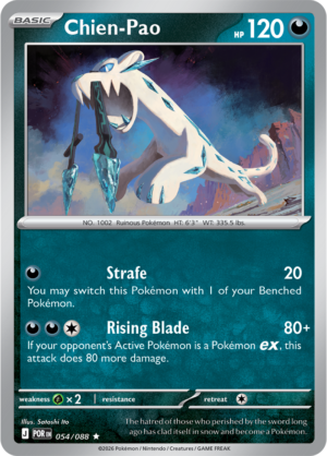 Pokémon TCG Chien-Pao – POR 054 Rare Holofoil – EN