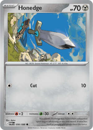 Pokémon TCG Honedge – POR 056 Common Regular – EN