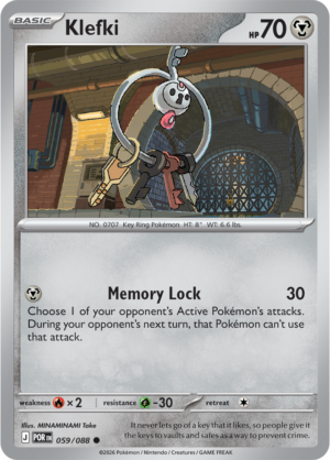 Pokémon TCG Klefki – POR 059 Common Regular – EN