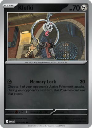 Pokémon TCG Klefki – POR 059 Common Reverse Holofoil – EN