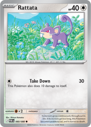 Pokémon TCG Rattata – POR 060 Common Regular – EN