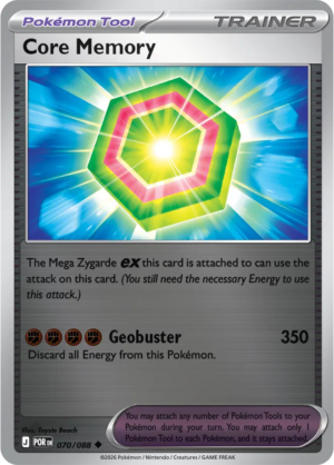 Pokémon TCG Core Memory – POR 070 Uncommon Reverse Holofoil – EN