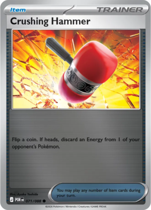 Pokémon TCG Crushing Hammer – POR 071 Common Reverse Holofoil – EN