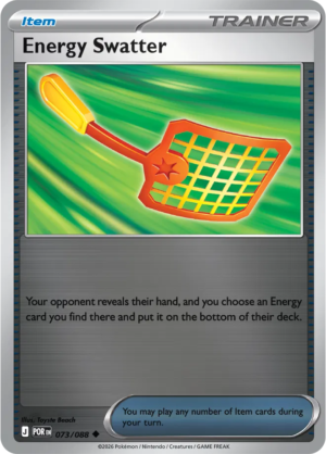 Pokémon TCG Energy Swatter – POR 073 Uncommon Reverse Holofoil – EN