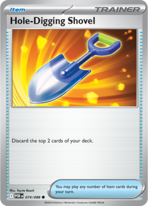 Pokémon TCG Hole-Digging Shovel – POR 074 Common Regular – EN